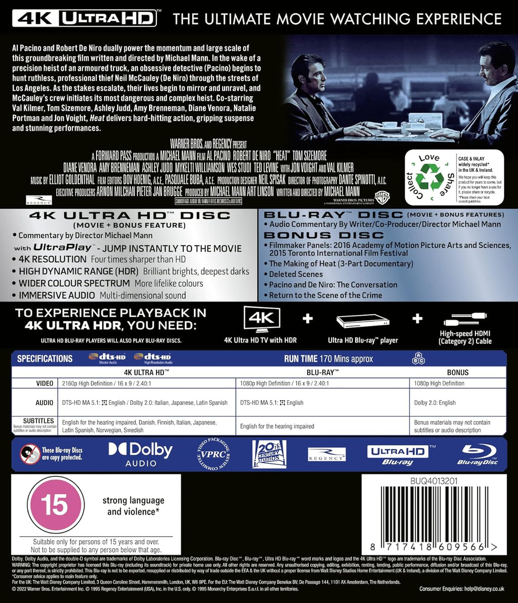 HEAT 4K UHD + Blu-Ray