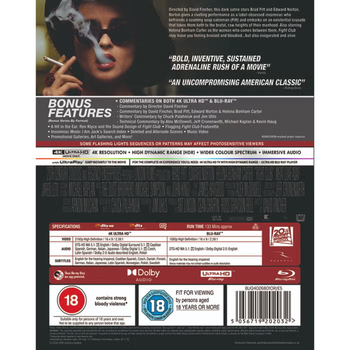 Fight Club 4K UHD + Blu-ray